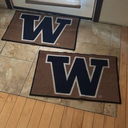 Two Standard UW Entry Way Mats/ Washable 
