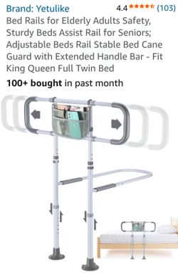 Bed Rails for Elderly Adults Safety, Sturdy Beds Assist Rail for Seniors