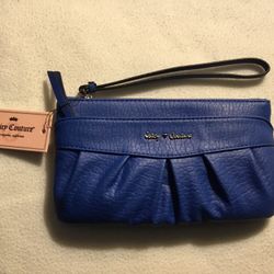 Ladies Blue Wristlet Purse 