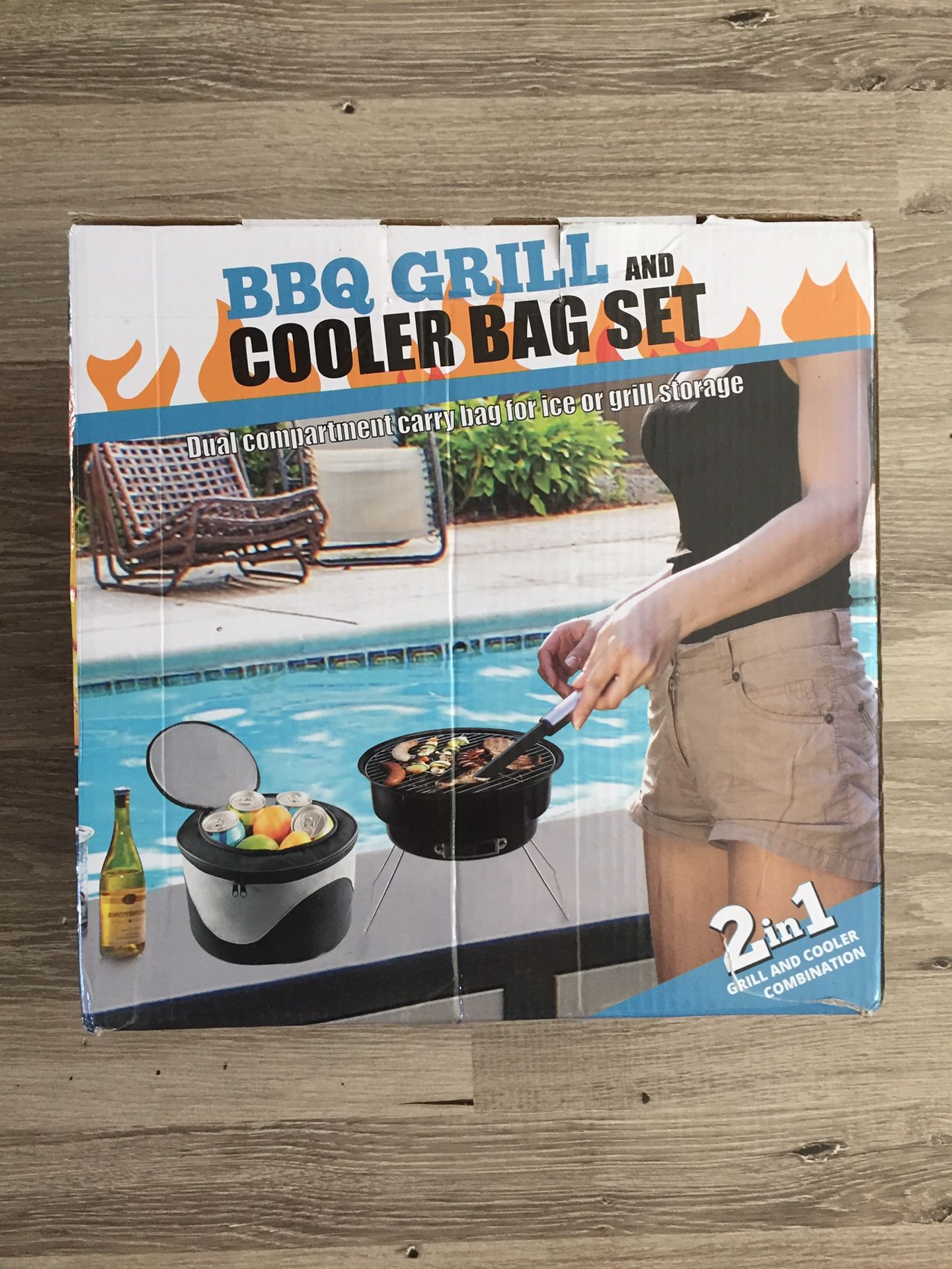 BBQ Grill and cooler bag set