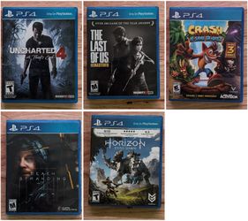 PS4 Games - Tested - $8 to $15 each / All 5 for $45