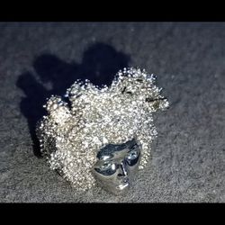 Medusa Iceout Pinky Ring
