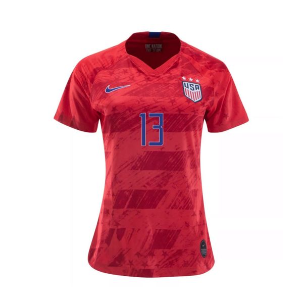 Alex Morgan #13 USA WOMENS Red 2019 World Cup SOCCER JERSEY LARGE for Sale in Mokena, IL - OfferUp