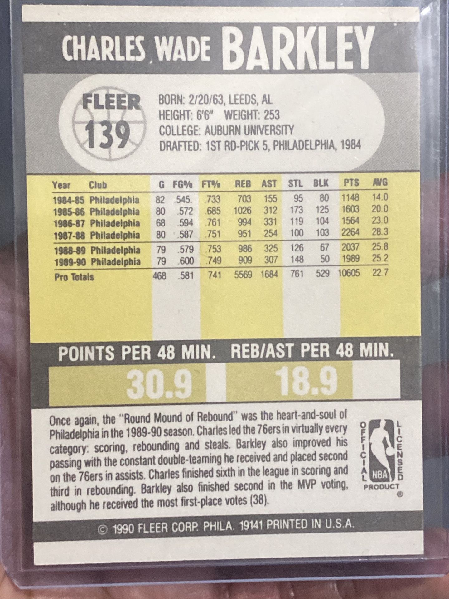 1986 Charles Barkley Rookie Card for Sale in Bellevue, WA - OfferUp
