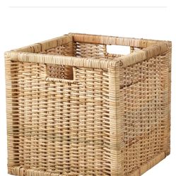 Ikea Wooden Cube Basket