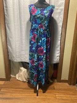 Long Flowered Jazz II Sun Dress