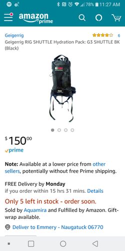 Geigerrig hydration backpack. Brand new