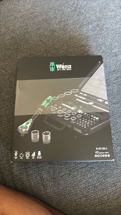 Wera 43 piece metric Socket Wrench set 3/8 New