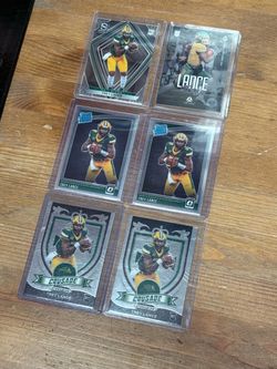 Trey Lance Rookie Card Lot of 6