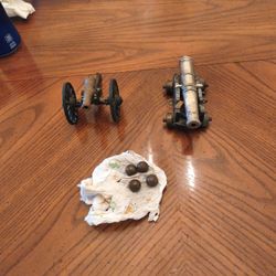 2 Metal Cannons With Ammo 100.00pair