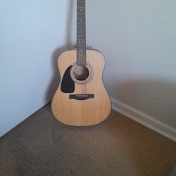 Left Handed Fender Acoustic Guitar + Free Case