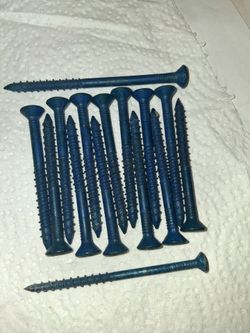15 Red Heads Screws, 3/16 X 2 3/4