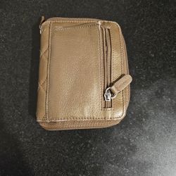 Tan Animal Print Wallet