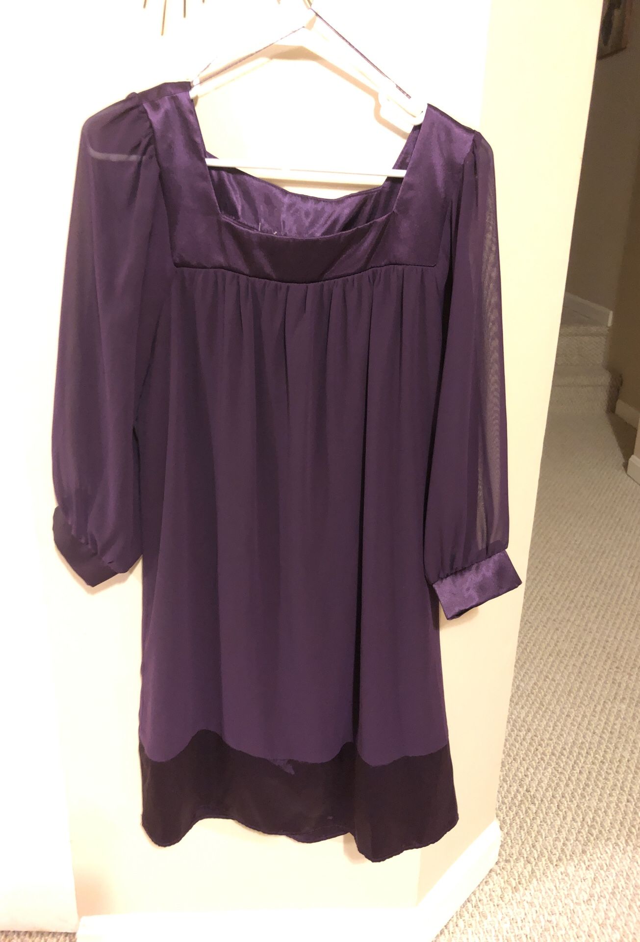 Size Large purple dress