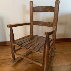 Cute Vintage Child’s Rocking Chair
