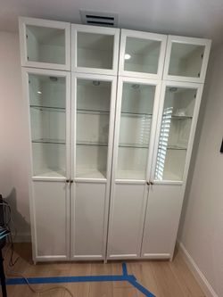 2 White IKEA cabinets