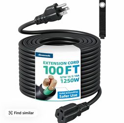 DEWENWILS Outdoor 16/3 SJTW Extension Cord