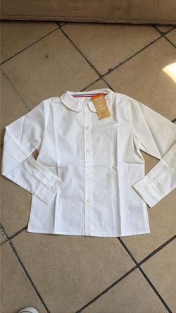 Girls Longsleeve white uniform shirt size 10