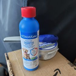 Flea & Tick Treatment Kit and Self Cleaning Slicker Brush