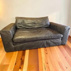 Leather Cloud Sofa by RH
