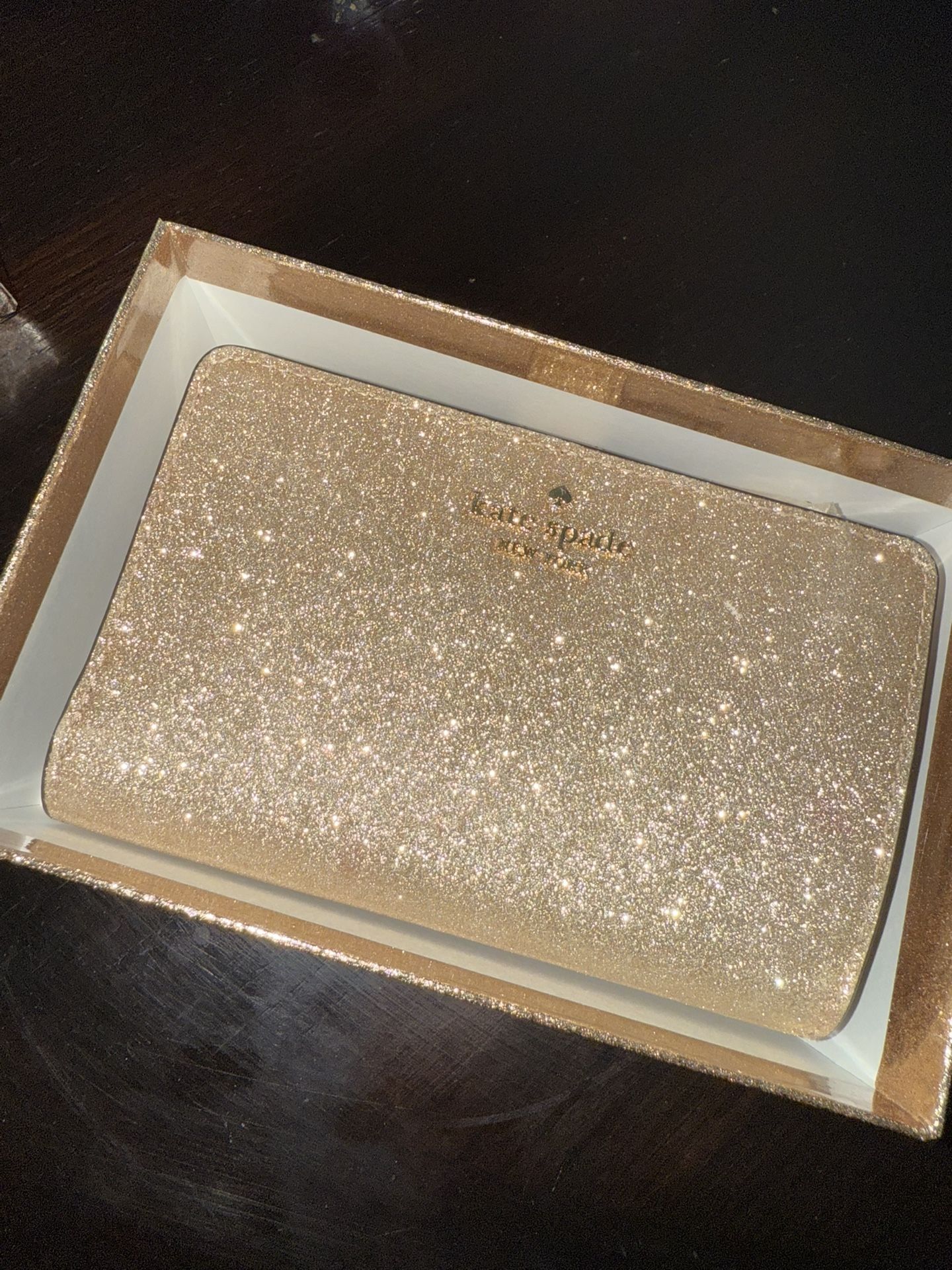Kate Spade Gold Glitter Wallet