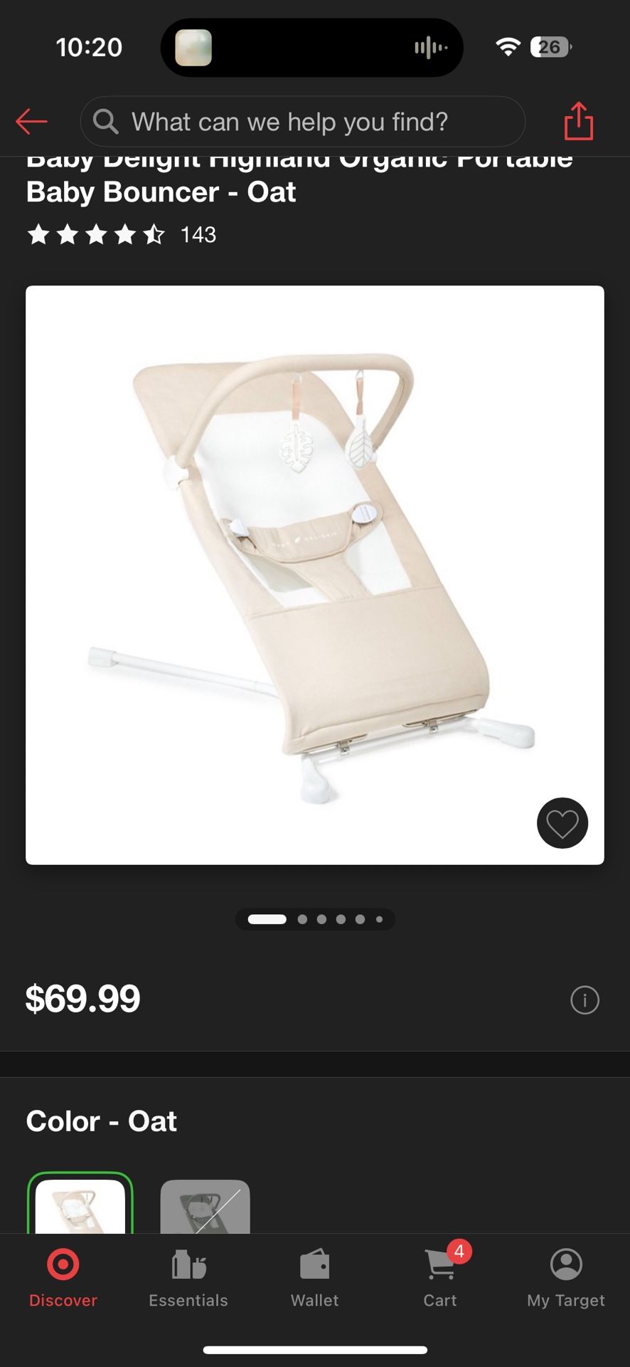 Baby Delight Bouncer In Pink