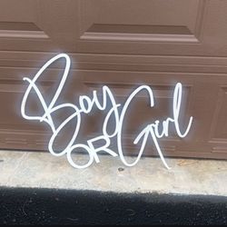 Gender Reveal Sign Boy or Girl 