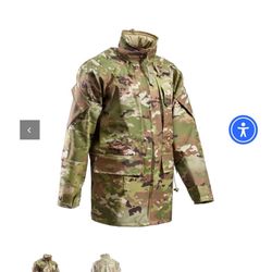 Camouflage  Military Grade Multicare Waterproof Jacket  And Pants  - Barricade Apecs Shirt Size Large Short