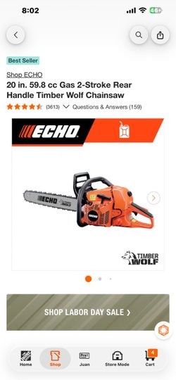 ECHO Timber Wolf 20 in. Gas Chainsaw