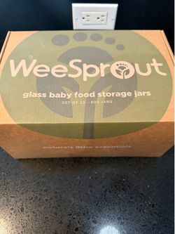 Glass Baby Food Storage Jars – 4 oz (Set of 12)