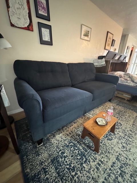 Blue 3 Seater Sofa