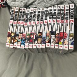One Punch Man Manga Volumes 1,2,5,6,7,10,11,12,14,15,16,17,18,20,21,24VIZ Media English Action Comedy Set