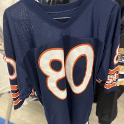 VTG 90’s Curtis Conway #80 Chicago Bears Navy CHAMPION Jersey Size 44   
