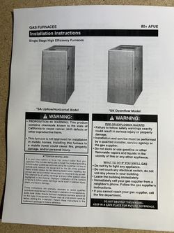 Nordyne/Nortek Furnace
