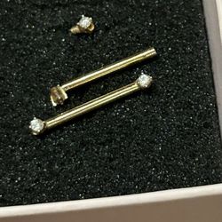 14k Gold-W/Diamond Body Jewelry 