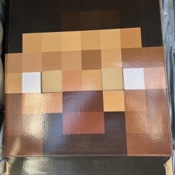 Minecraft Steve Costume Cardboard Head NEW 