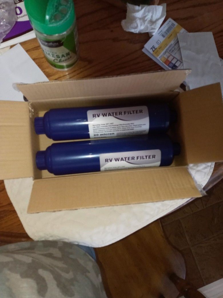 Inline RV Water Filter 2 Pack 20 Micron