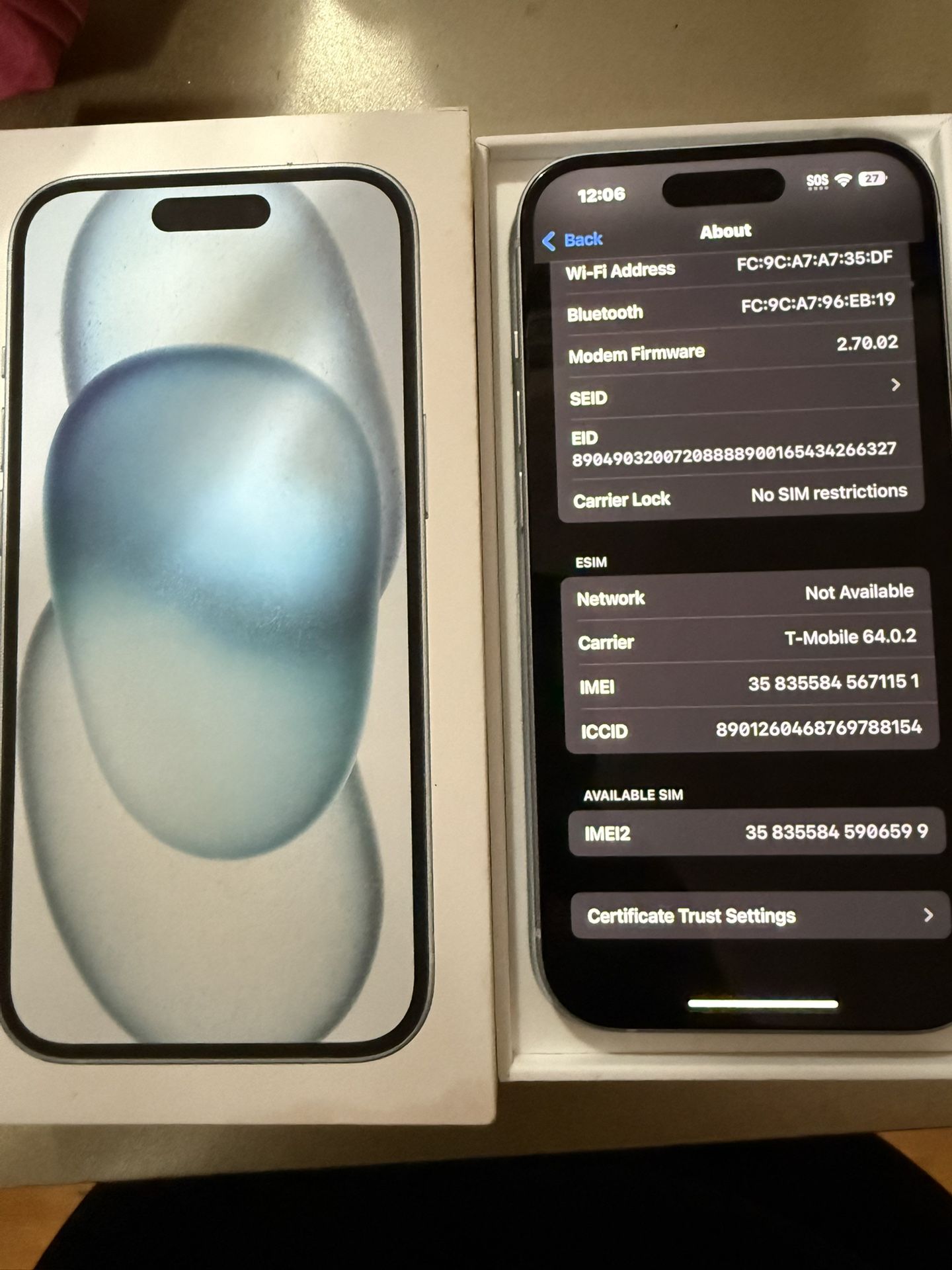 Iphone 15 128GB UNLOCKED
