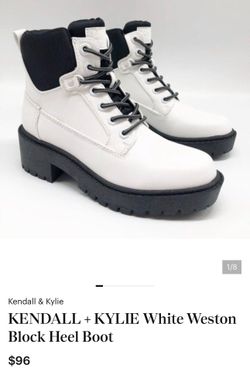 Kendall + Kylie combat boots worn 2x