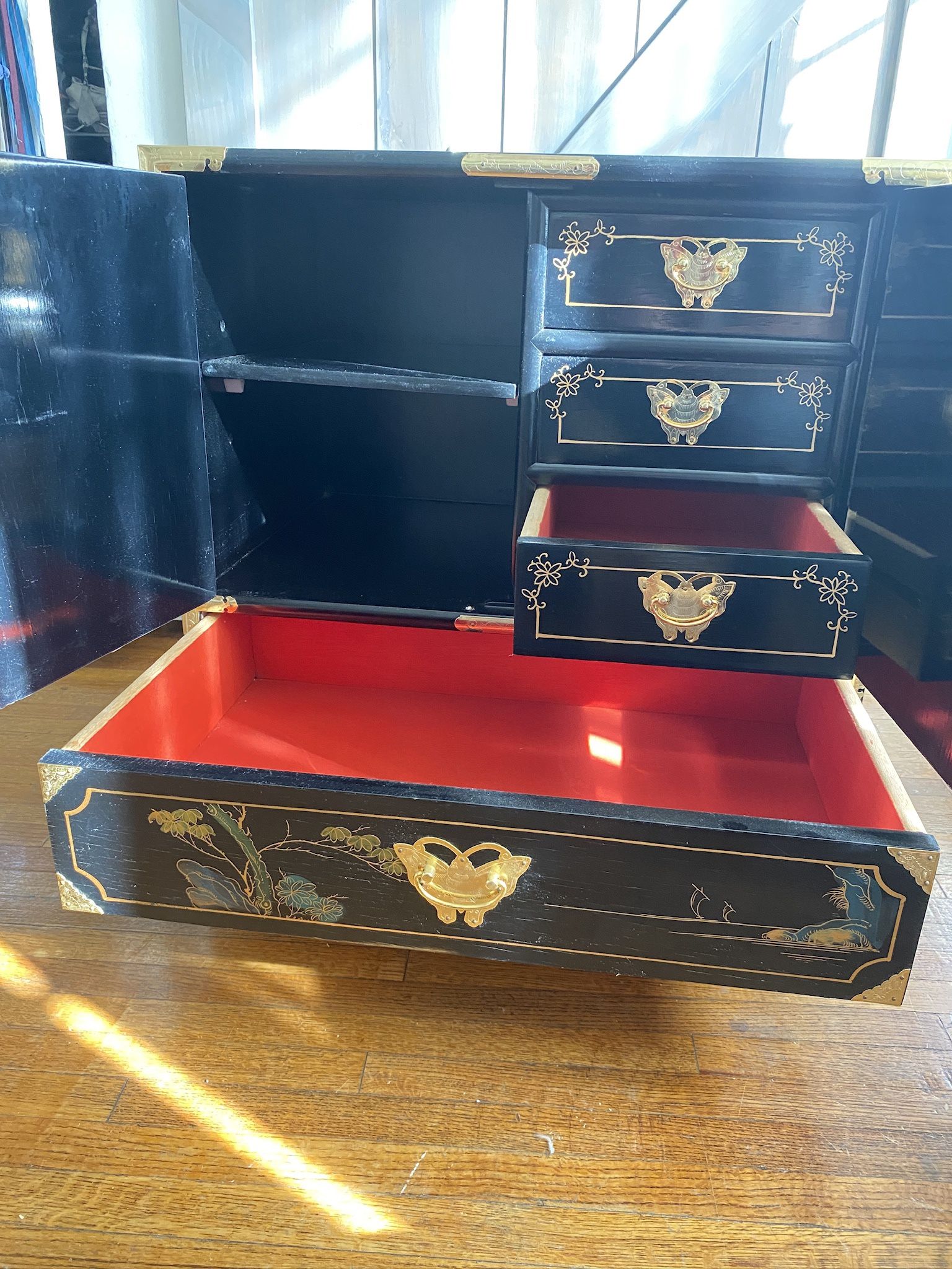 Hand painted Antique Cabinet