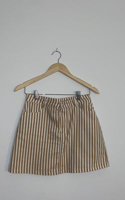 Stripped Mini Skirt 
