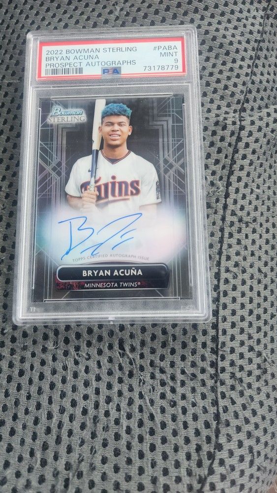2022 Bowman Sterling Bryan Acuna PSA Graded 9