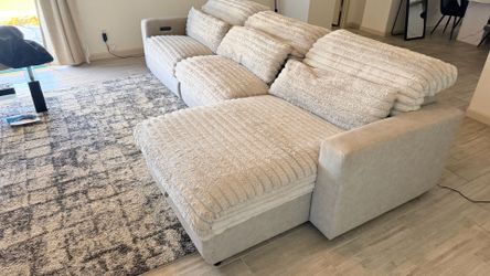 Grey sofa couch