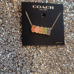 Cute Colorful Coach Necklace Bright Colors For Summer At A Fraction Of The Price