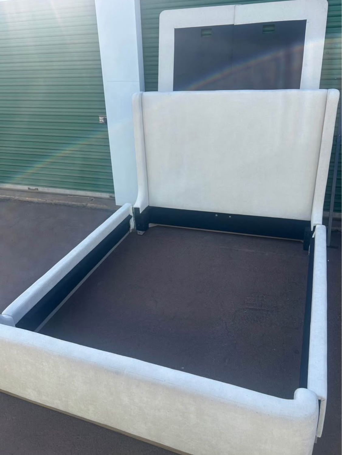 Queen Size Platform Bed W/ Mattress- Delivery Is Available