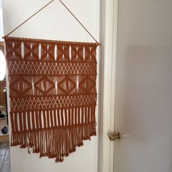 Opalhouse Rust Orange Macrame Wall Hanging
