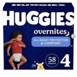Huggies overnites Size 4, 58 Count