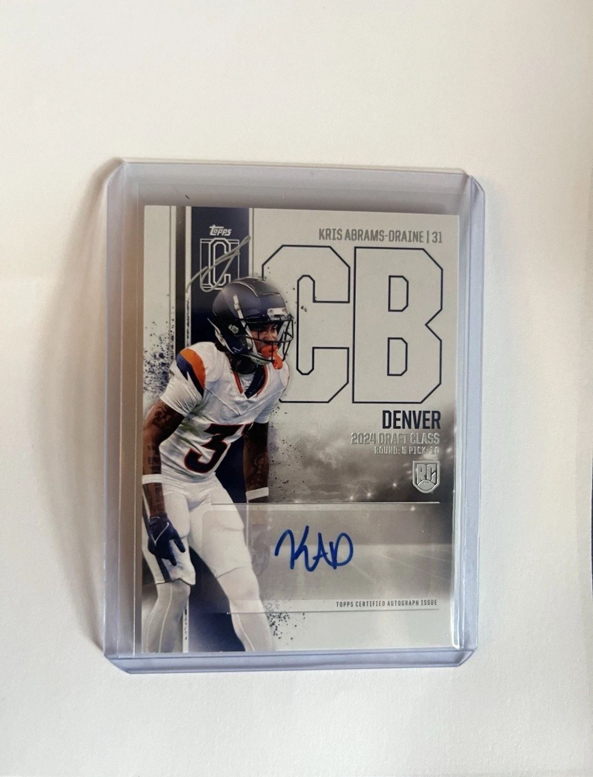 2024-2025 Topps Signature Class Kris Abrams-Draines Autographed Rookie Card