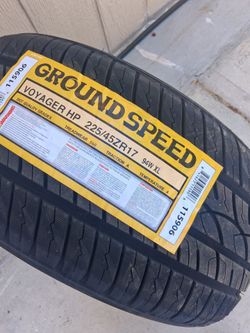 4 new tires 225/45/17..Ground Speed