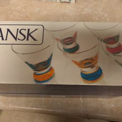 Dansk 5 Piece Cocktail/Martini Glasses